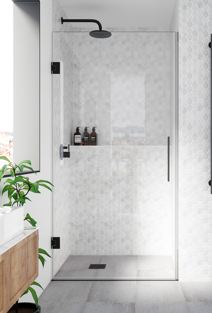 VITAL-BATH SISTEMA ABATIBLE MODELO CARACAS TRANSPARENTE