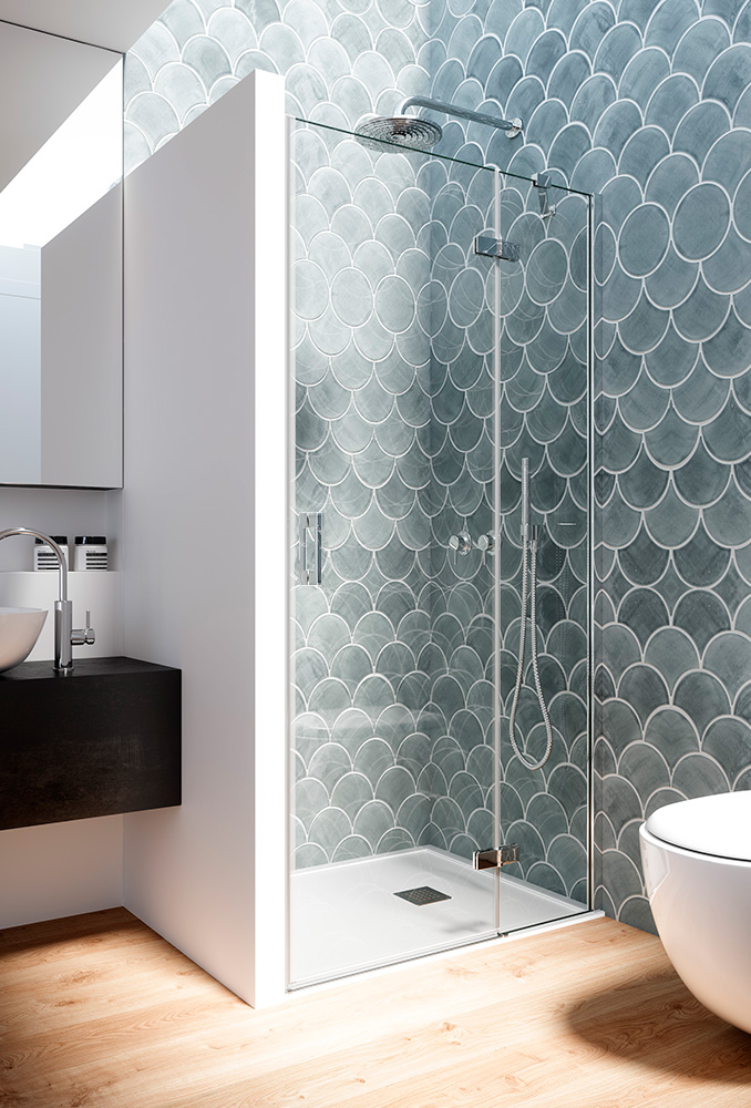 VITAL-BATH SISTEMA ABATIBLE MODELO POLAR TRANSPARENTE