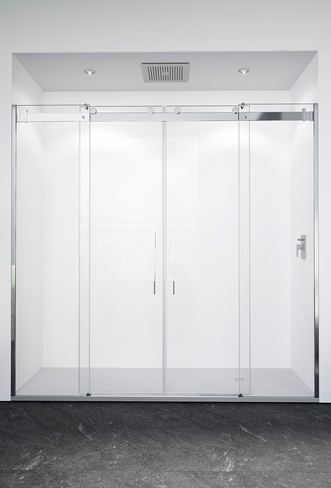 VITAL-BATH SISTEMA DESLIZANTE 2 FIJOS + 2 DESLIZANTES MODELO CIRCÓN TRANSPARENTE