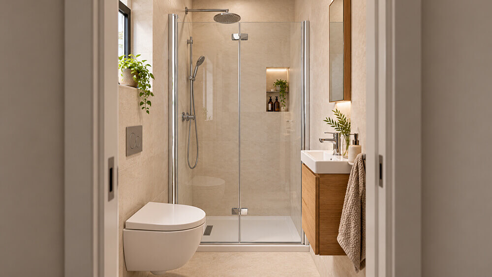 Vital Bath Mamparas de ducha para baños pequeños